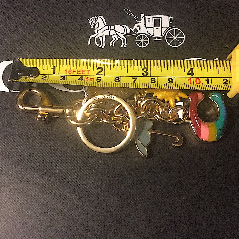 COACH - RAINBOW MIXED CHARMS BAG CHARM / KEYCHAIN - Picture 7 of 11